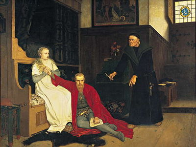 Éric XIV de Suède Catherine Maansdatter et Jöran Persson - tableau de Georg von Rosen de 1871